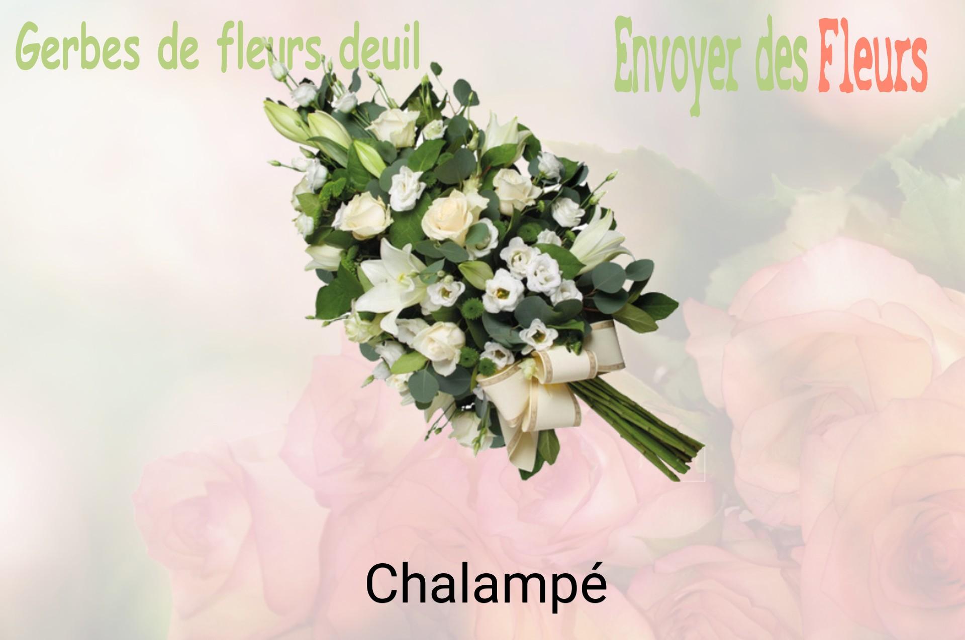 Gerbe de fleurs de deuil livrée à Chalampé